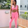 CARIZZISHOP-LICRANYLONYSUPLEXUNICOLOR+TOP-ROSANEON_ CARIZZISHOP-LICRANYLONYSUPLEXUNICOLOR+TOP-ROSANEON_